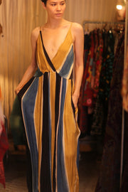 LILY SILK DRESS NORA - sustainably made MOMO NEW YORK sustainable clothing, Boho Chic Dress slow fashion