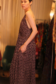 LILY SILK DRESS OPOL - sustainably made MOMO NEW YORK sustainable clothing, Boho Chic Dress slow fashion