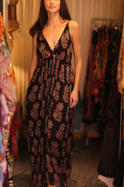 LILY SILK DRESS SHARON - sustainably made MOMO NEW YORK sustainable clothing, Boho Chic Dress slow fashion
