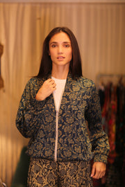 SILK BOMBER ANCHA JACKET AMADA - sustainably made MOMO NEW YORK sustainable clothing, coatandjacket slow fashion