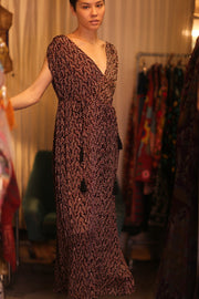 SILK DRESS VICTORIA SOFIA - sustainably made MOMO NEW YORK sustainable clothing, bestseller slow fashion