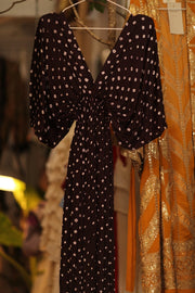 KAFTAN DRESS VAUGHN - sustainably made MOMO NEW YORK sustainable clothing, dress slow fashion