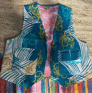 Handcrafted kantha quilt showcasing vibrant patterns as a perfect addition to sustainable fashion home décor.