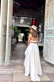 LONG COTTON DRES REEF - sustainably made MOMO NEW YORK sustainable clothing, dress slow fashion